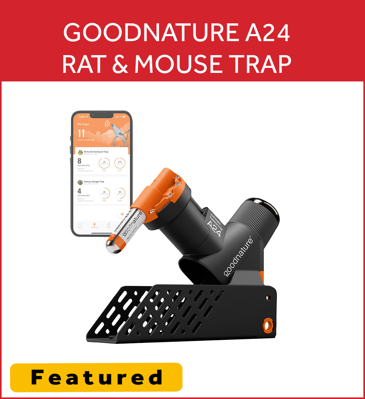 Goodnature A24 Rat and Mouse Trap Smart Kit