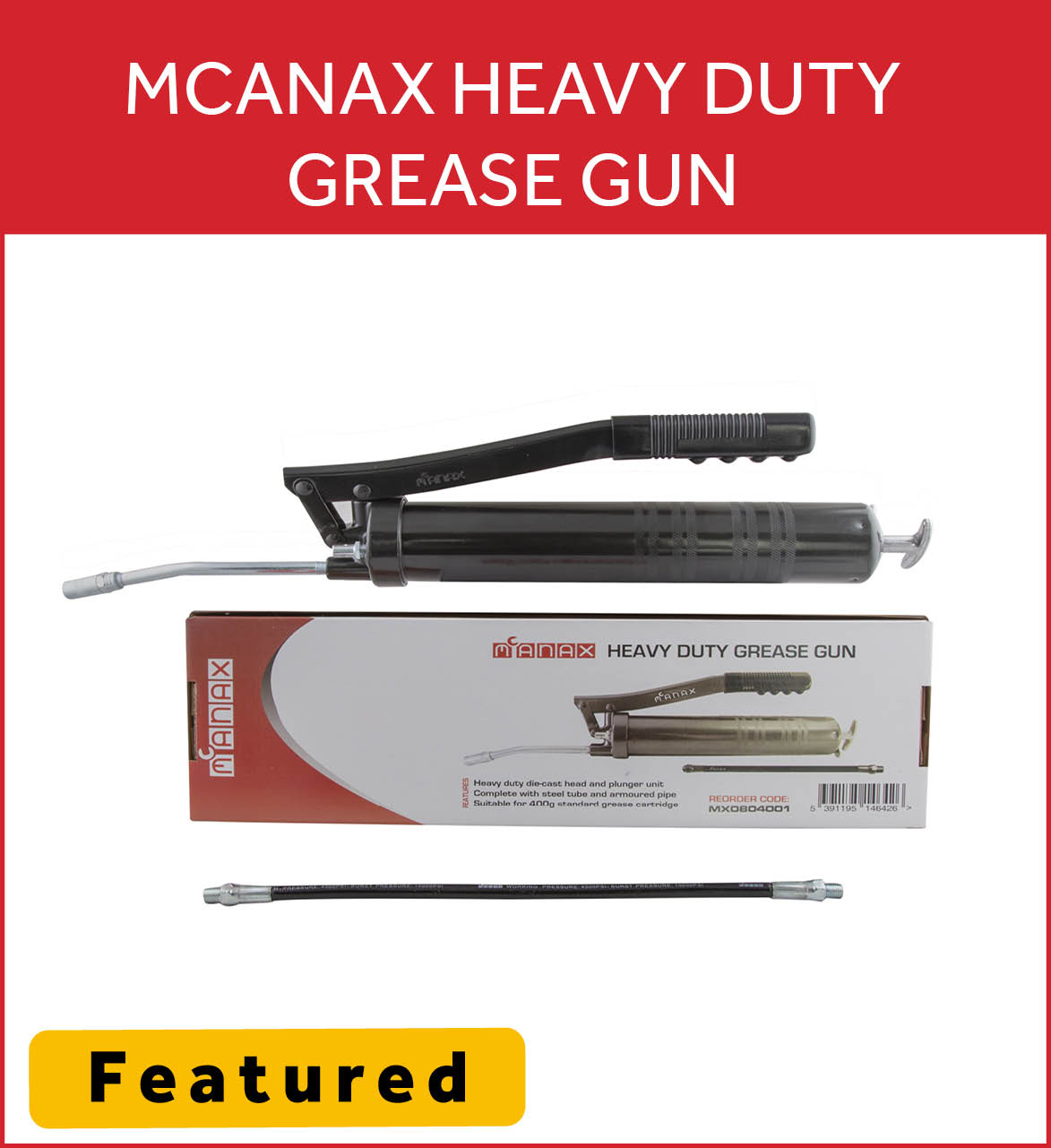 Mcanax Heavy Duty Grease Gun